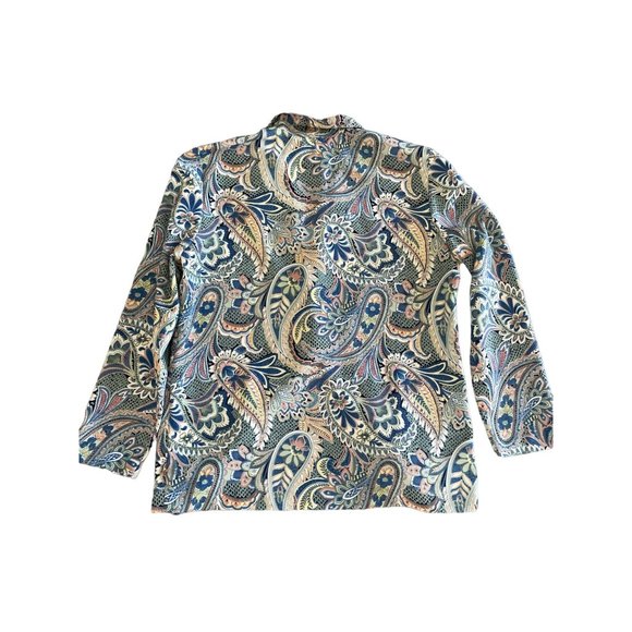 Vintage‎ Draper's & Damon's Floral Polyester Jacket with Pockets sz Petite Small - Picture 1 of 6